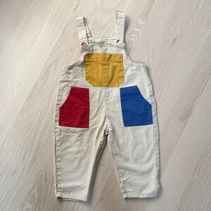 Cutest colorblock overalls